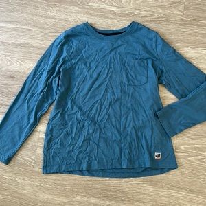 Duluth Trading 40 Grit Women’s Long-sleeve Tee w/pocket XL Blue